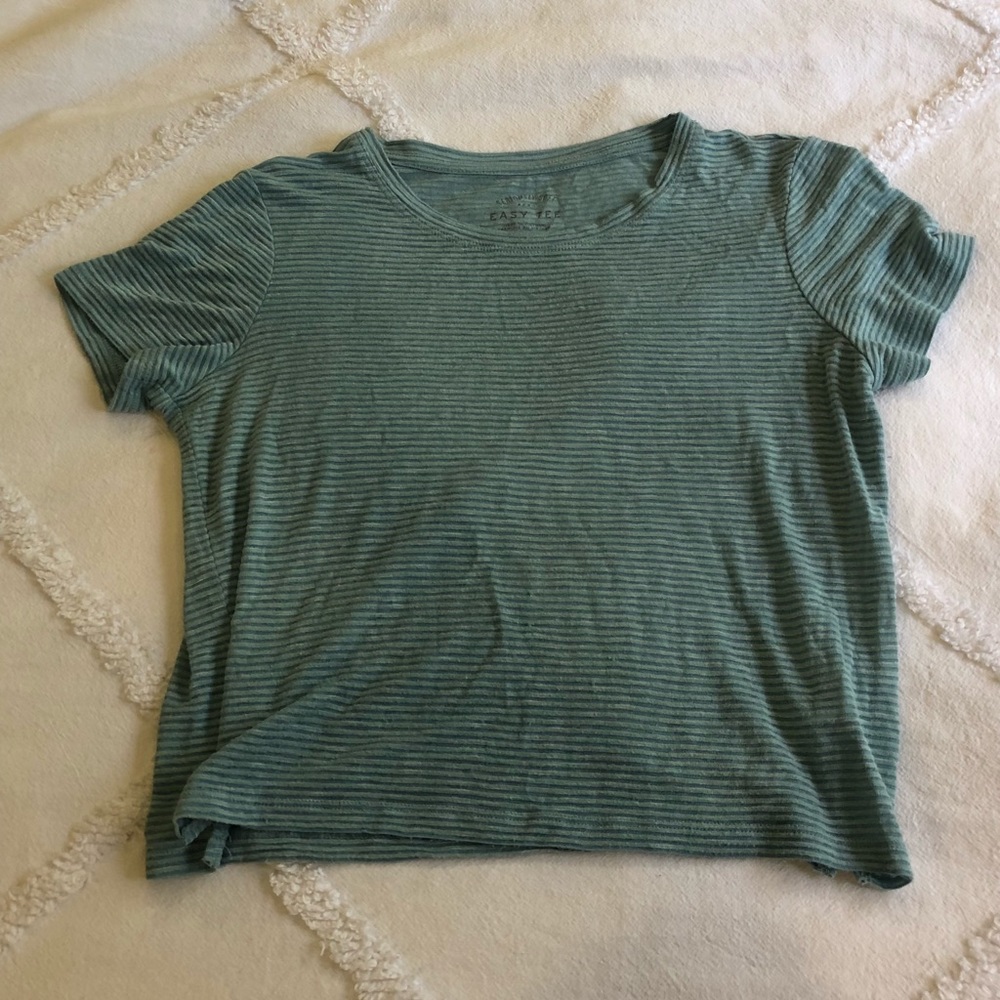 Thin striped blue tee